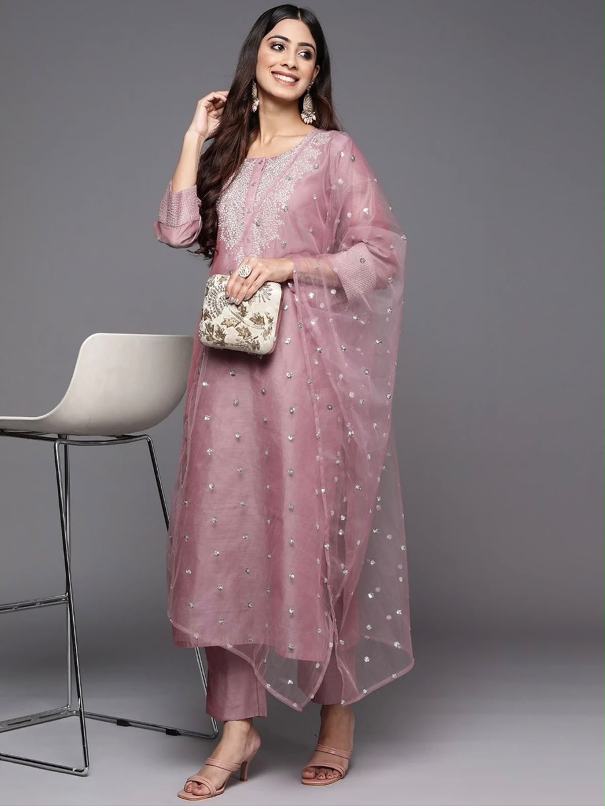 Kurta Pant Set with Dupatta
